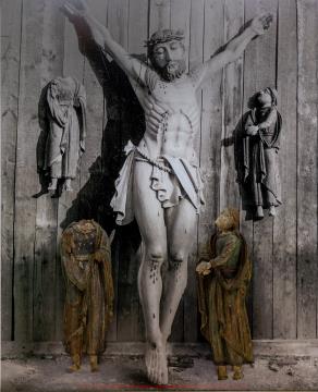 Razpelo s Plane nad Zdensko vasjo, 2. pol. 19. st., lesena plastika.